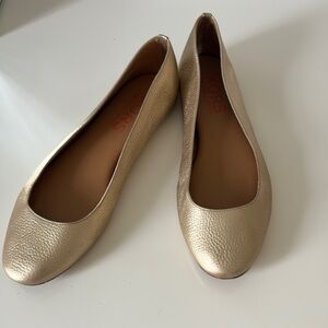 Michael Kors Gold Ballet Flats
